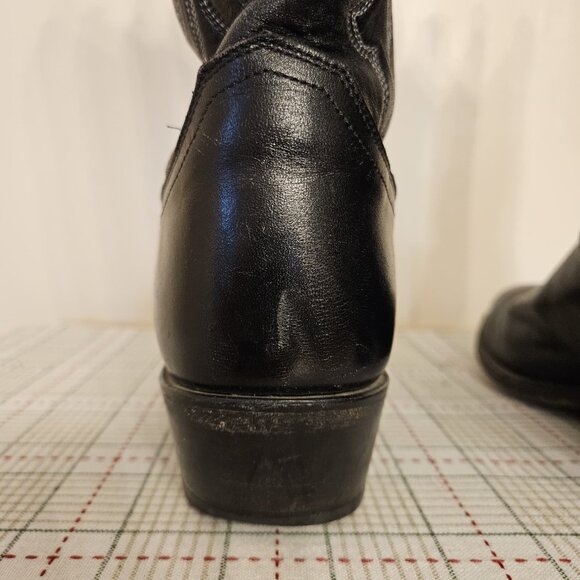 Justin Black London Calf Western Cowboy Boots Men\'s Size 9.5 D Model 1409 main image 6